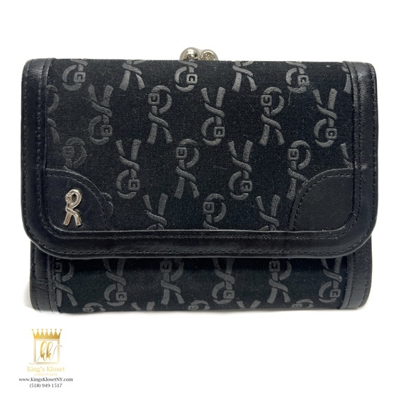 Roberta di Camerino Black Leather Card Wallet - Picture 1 of 12